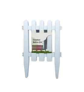 Omnipazar SO-IBC2 Eko İstanbul Bahçe Çiti 4'lü Set 40x59 cm Beyaz
