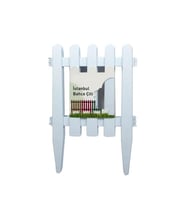 Omnipazar SO-IBC2 Eko İstanbul Bahçe Çiti 4'lü Set 40x59 cm Beyaz