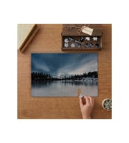 Karlı Dağlar - Kıyı - Manzara Tasarımı 240 parça Ahşap Puzzle Ahşap Kutuda MP06723