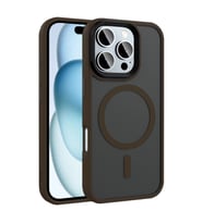 Apple iPhone 16 Pro Max Kılıf Mat Arka Yüzey Wireless Şarj Özellikli Zore Flet M-safe Kapak