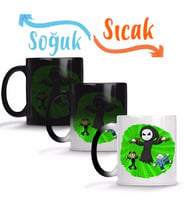 Toddyn Bendy Sans Puppet Green Sihirli Kupa Bardak Porselen