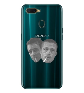 Oppo A5S/AX7/A12 Uyumlu Fight Club Desenli Şeffaf Telefon Kılıfı