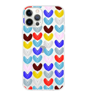 PrintiFy Apple  iPhone 12 Pro Max ile Uyumlu 1mm Slim Fit Water Color 1 Baskılı Şeffaf  Kılıf