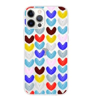 PrintiFy Apple  iPhone 12 Pro Max ile Uyumlu 1mm Slim Fit Water Color 1 Baskılı Şeffaf  Kılıf