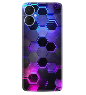 Tecno Spark 9T Kılıf Resimli Desenli Silikon Platinium Series Petekler 1889