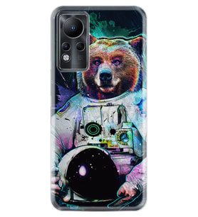 INFINIX Note 11 Pro Note 10 Hot 9 Play Kılıf Desemli Silikon Astronot Panda 1755