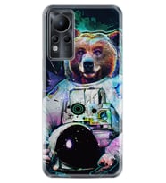 INFINIX Note 11 Pro Note 10 Hot 9 Play Kılıf Desemli Silikon Astronot Panda 1755