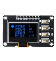 0.96 Inch Mavi Oled Modül 4 Butonlu 3.3V 5V SSD1306 128x64 Piksel IIC I2C Seri 0.96”  Ekran