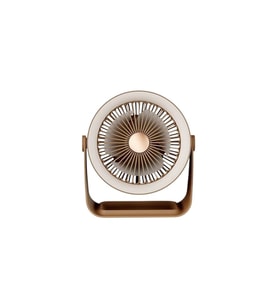 Kahverengi Stand Tipi USB Şarjlı Masa Üstü Mini Fan) - Taşınabilir, Ayarlanabilir, Sessiz