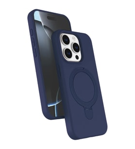 Apple iPhone 15 Pro Max Regal Magsafe Standlı Kapak - Lacivert