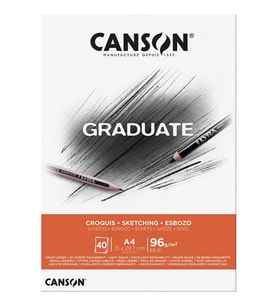 CANSON A4 GRADUATE SKETCHING ÇİZİM DEFTERİ 96 GR. 40 YP.