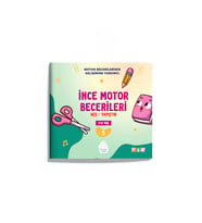 İnce Motor Becerileri - Kes - Boya - Yapıştır (Etkinlik Kitabı) (Krem)