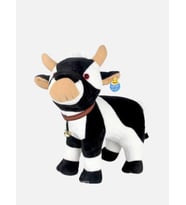 Gran Toys Peluş Zilli Inek - 45CM (Siyah - Beyaz)