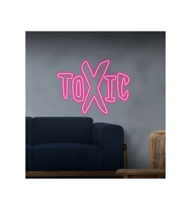 TOXIC Yazılı Neon Tabela