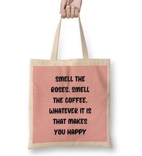 Funny Coffee Drinks Art Lover Gift Quote Bez Çanta Uzun Saplı