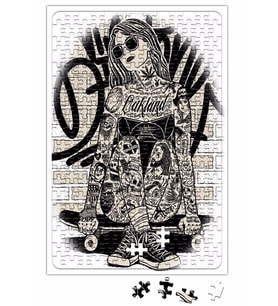 Garota Skate Puzzle 240 Parça Yapboz