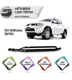 Mitsubishi L200 Uyumlu Koruma Ön Korum Barı Drs 4X4 Tunıng Drs 4X4 Tuning