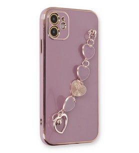 Pilelistore   iPhone 12 Kılıf Esila Silikon - Mor