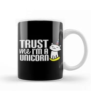 Cute Trust Me I'm A Unicorn Cat Kitty Unicorn Kupa Bardak Porselen
