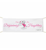 Düğünümüze Hoşgeldiniz Afiş Pankart 75x300