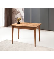 Yanlardan Açılır Büyüyen Yemek Masası Dış Budak 75x80cm SADECE MASA FİYATIDIR (Ceviz)