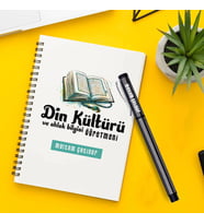 Din Öğretmeni Temalı Defter ve Kalem