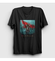Presmono Unisex Siyah Shogun Dizi T-Shirt 422233tt