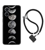 Xiaomi Redmi Note 11E Kılıf Resimli Boyun Askılı İpli Desenli Silikon Great Moons 1354