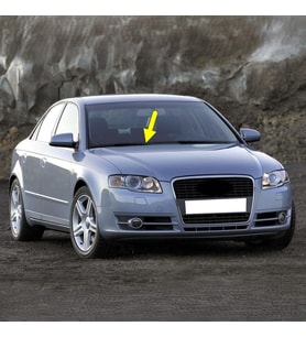 Audi A4 2005-2008 Ön Cam Sağ Yolcu Taraf Silecek Kolu 8E1955408C (Siyah)
