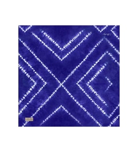 Sura İpek / Pure Silk Eşarp 2184-01 Mavi Karışık Desen