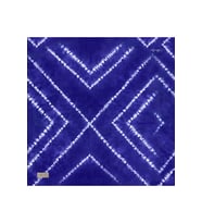 Sura İpek / Pure Silk Eşarp 2184-01 Mavi Karışık Desen