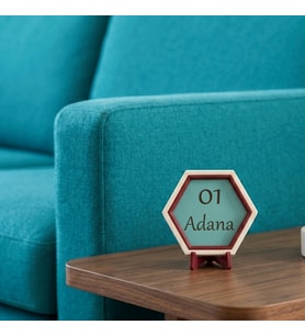 01 Adana Tasarımlı Minimal Dekoratif Obje, Ev ve Ofis İçin Estetik Şehir Hatırası, Değerli Hediye