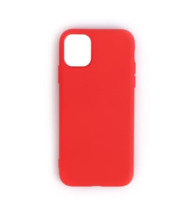 iPhone 11 Pro Max ile Uyumlu Cappy Silikon Kılıf Kırmızı