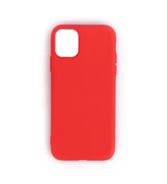 iPhone 11 Pro Max ile Uyumlu Cappy Silikon Kılıf Kırmızı