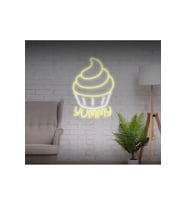 YUMMY Yazılı ve Şekilli Neon Tabela