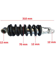 Cross 250 Fazer Arka Amortisör 320 Mm Tek Çatal