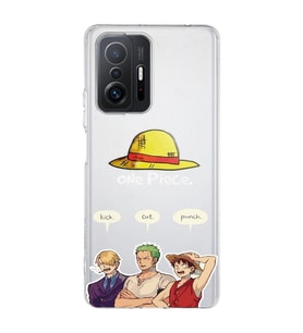 Xiaomi Mi 11T - 11T Pro Uyumlu One Piece Karakterler Tasarımlı Şeffaf Telefon Kılıfı