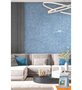 Ventrawall Isı Ve Ses Yalıtımlı Sürülen Duvar Kağıdı  Kendinden Yapışkanlı  Mavi B04- 1,5 Kg5m²