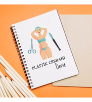 Plastik Cerrahi Tasarımlı Defter Kişiye Özel
