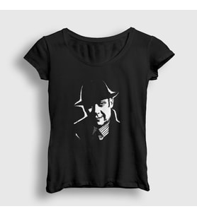 Presmono Kadın Siyah Raymond The Blacklist T-Shirt 183651tt