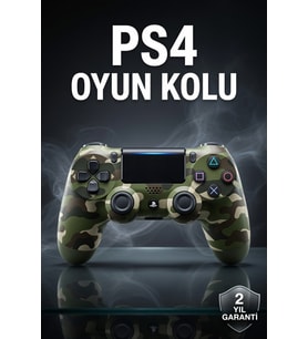 PS4 Oyun Kolu Kamuflaj Desenli Joystick