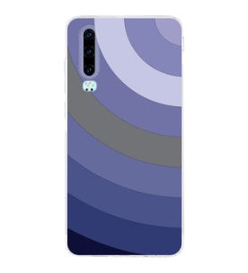 Huawei P30  Kamera korumalı Kapak Renk Cümbüşü Tasarımlı  Şeffaf Kılıf