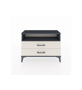 Arges Şifonyer Tek Raflı 2 Çekmeceli 88x30x64 Antrasit-Aytaşı