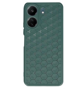 Redmi 13C Kılıf Petek Silikon Kapak - Koyu Yeşil