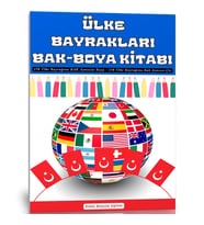 Ülke Bayrakları Bak-BOYA Kitabı (178 ÜLKE Bayrağı)