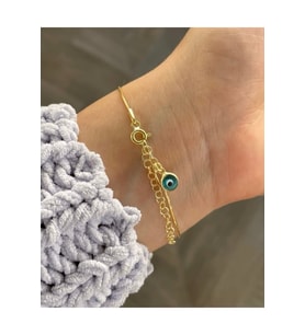 Nazar mini bileklik (Gold)