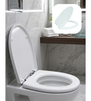Universal Klozet Kapak Seti Kaydırmaz Alt Yüzey Kolay Temizlik Banyo Aksesuarı