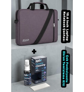 Classone XYZ-T24 15.6 Inch Macbook Laptop Notebook Çantası + Zolx Çok Fonksiyonlu Ekran Temizleme Se