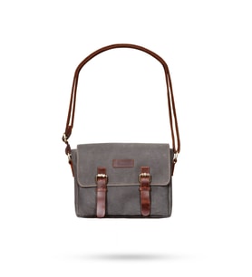 Design 01 Kanvas - Deri Unisex Postacı Çanta