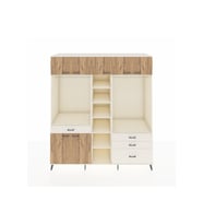 Kronos Dolap 11 Raflı 4 Çekmeceli 2 Askılı 220x59x243 Aytaşı-Çam/Aytaşı